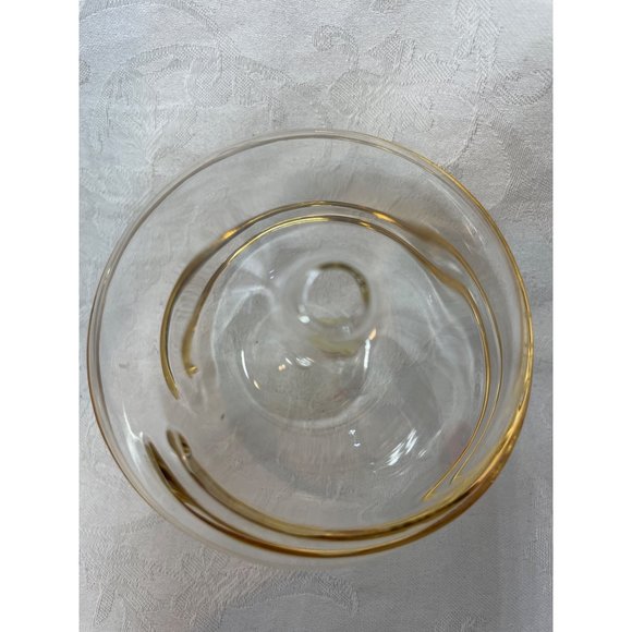 Art Glass Bubble by Lefton Gold Swirls Stunning!! - Picture 4 of 4